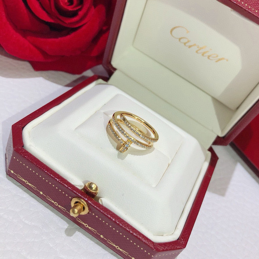 [OrnoraJewelry]JUSTE RING 4.8MM FULL DIAMOND