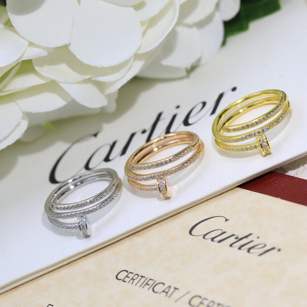 [OrnoraJewelry]JUSTE RING 4.8MM FULL DIAMOND