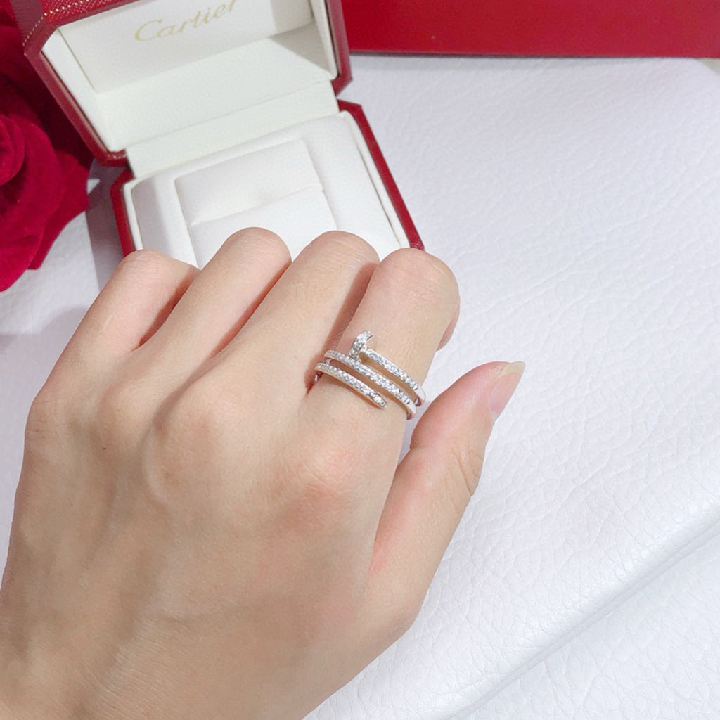 [OrnoraJewelry]JUSTE RING 4.8MM FULL DIAMOND
