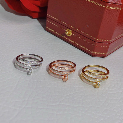 [OrnoraJewelry]JUSTE RING 4.8MM FULL DIAMOND