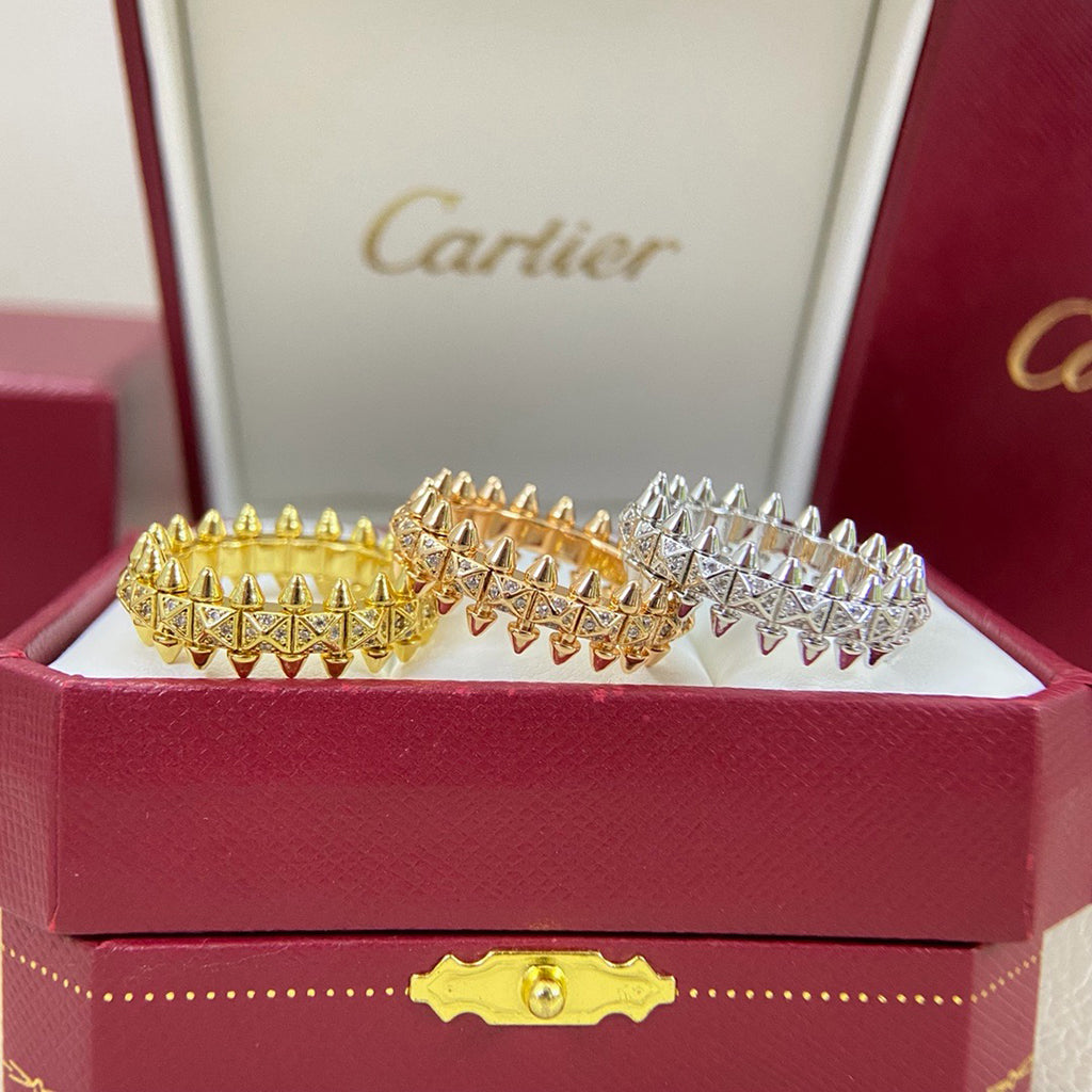 [OrnoraJewelry]CLASH 6.4MM SMALL FULL DIAMOND RING