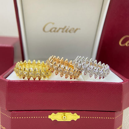 [OrnoraJewelry]CLASH 6.4MM SMALL FULL DIAMOND RING