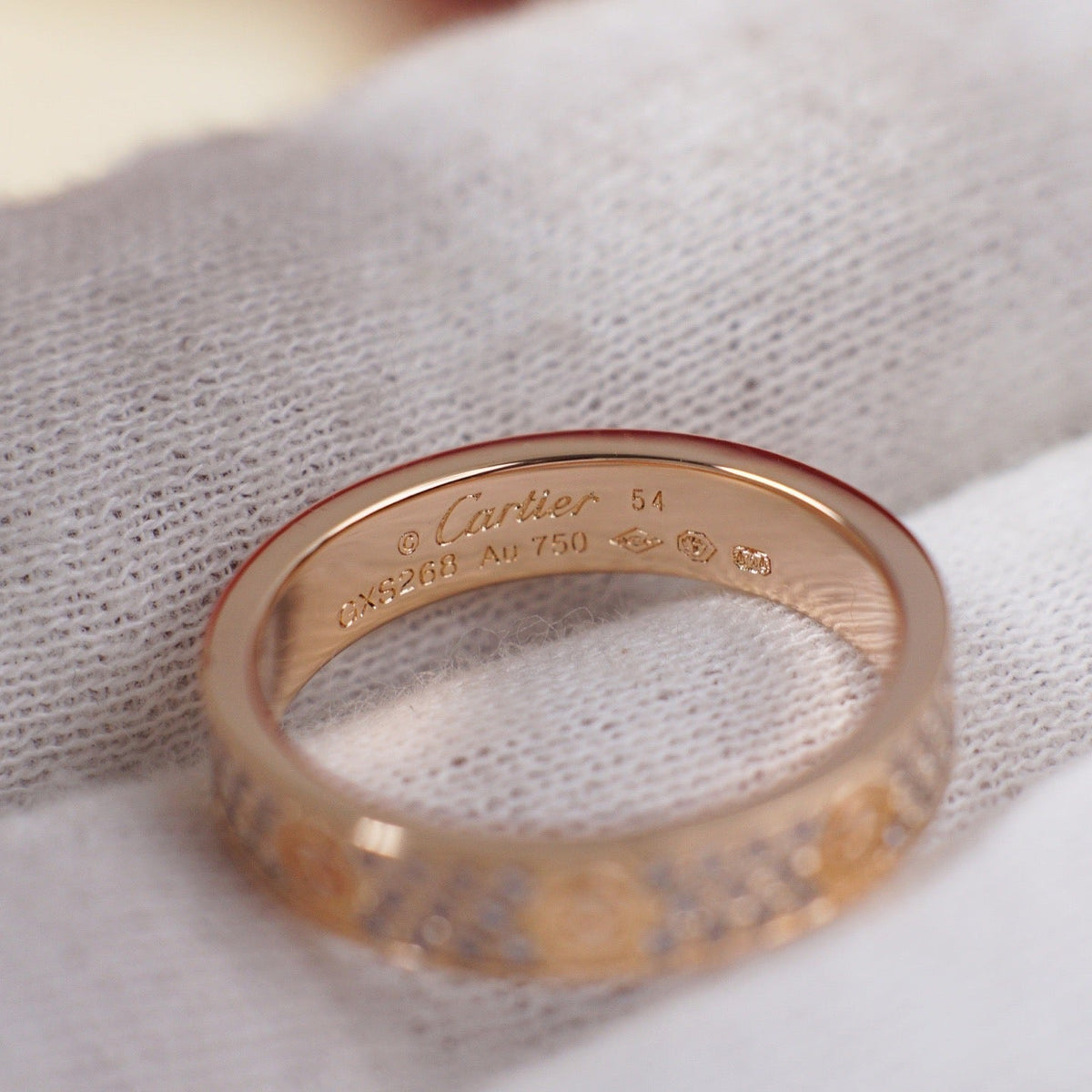 [OrnoraJewelry]LOVE RING 4.0MM DIAMOND PAVED