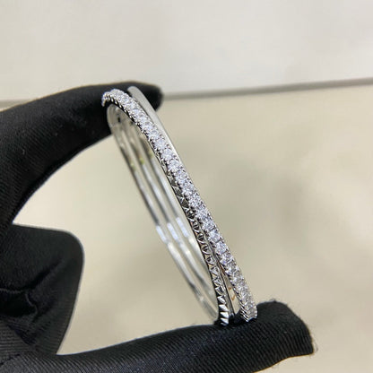[OrnoraJewelry]ETINCELLE HALF-PAVED DIAMOND BRACELET