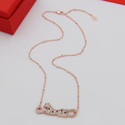 [OrnoraJewelry]PANTHERE PAVED DIAMOND NECKLACE