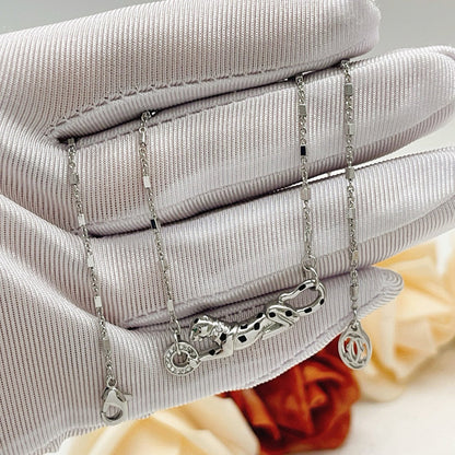 [OrnoraJewelry]PANTHERE FULL DIAMOND NECKLACE