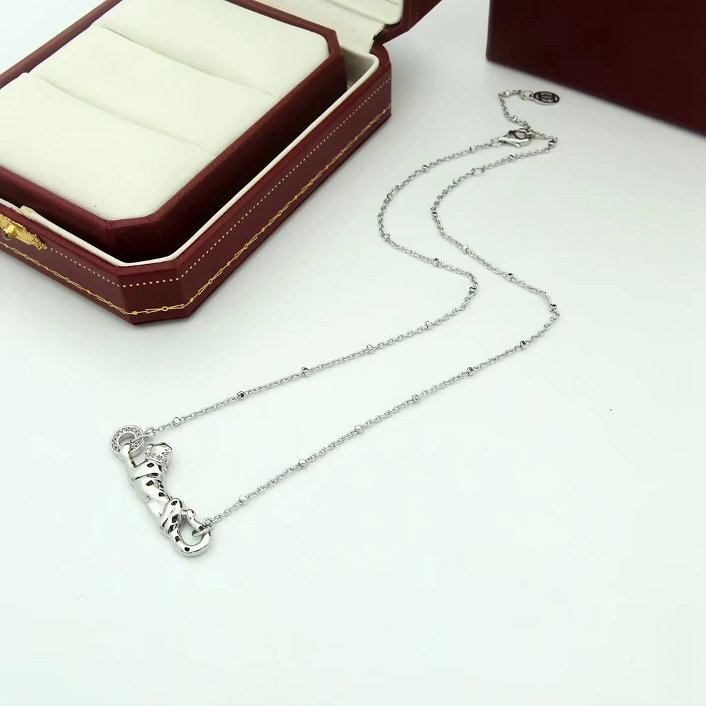 [OrnoraJewelry]PANTHERE FULL DIAMOND NECKLACE