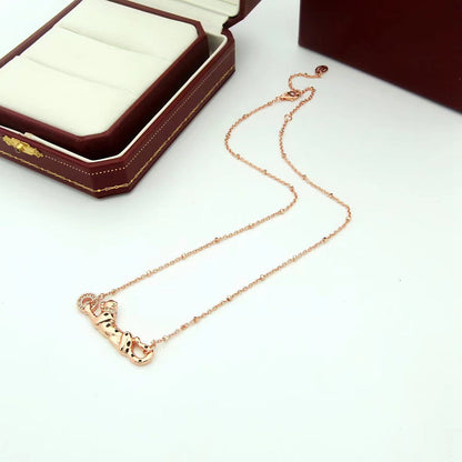[OrnoraJewelry]PANTHERE FULL DIAMOND NECKLACE