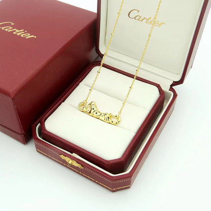 [OrnoraJewelry]PANTHERE FULL DIAMOND NECKLACE