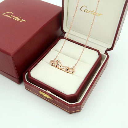 [OrnoraJewelry]PANTHERE FULL DIAMOND NECKLACE