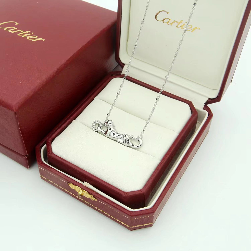 [OrnoraJewelry]PANTHERE FULL DIAMOND NECKLACE