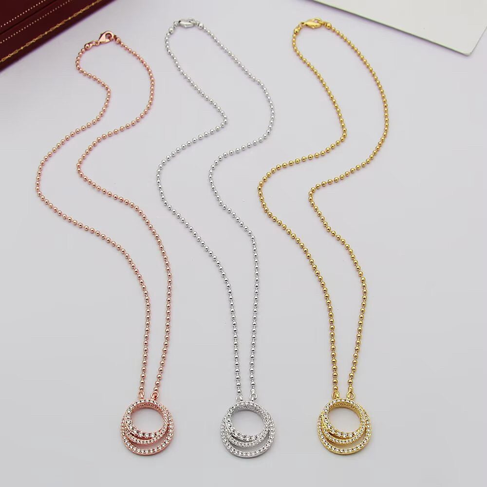 [OrnoraJewelry]ETINCELLE  FULL DIAMOND NECKLACE