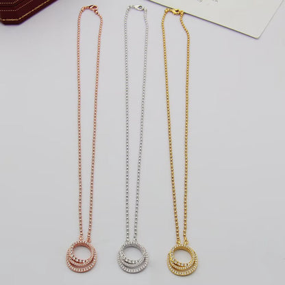 [OrnoraJewelry]ETINCELLE  FULL DIAMOND NECKLACE