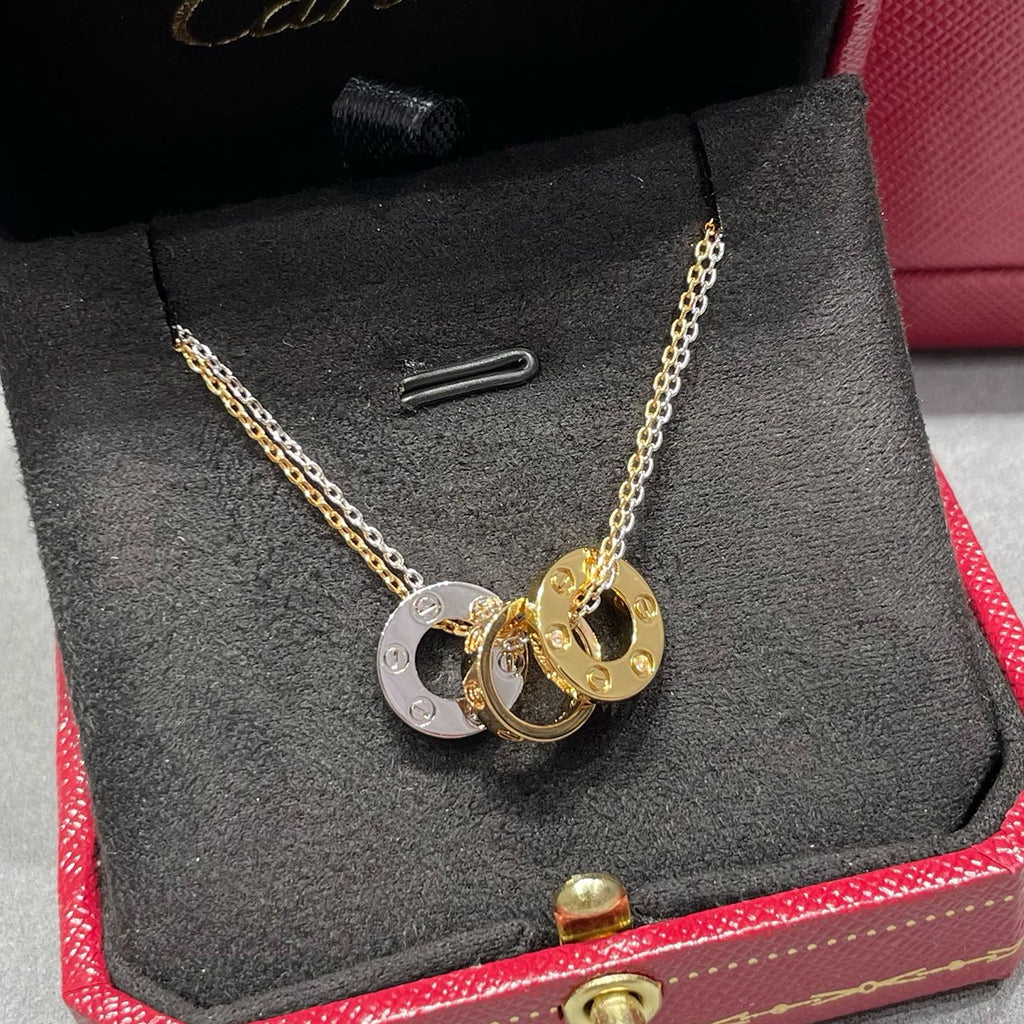 [OrnoraJewelry]LOVE 6 DIAMOND PENDANT NECKLACE