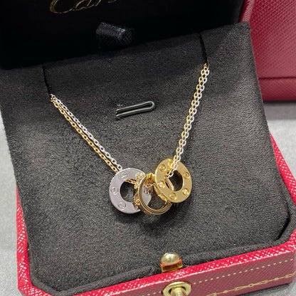 [OrnoraJewelry]LOVE 6 DIAMOND PENDANT NECKLACE