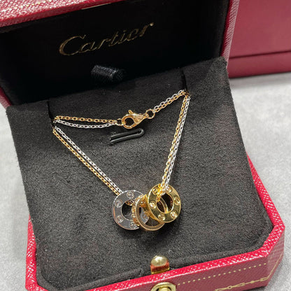 [OrnoraJewelry]LOVE 6 DIAMOND PENDANT NECKLACE