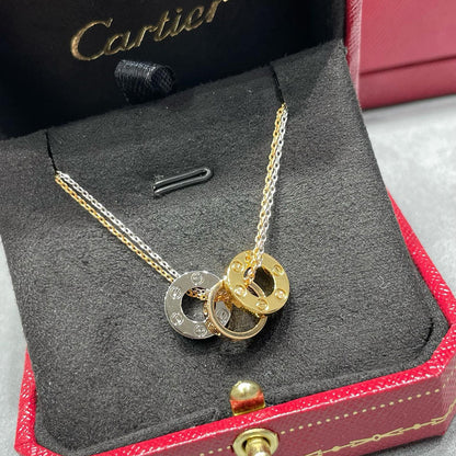 [OrnoraJewelry]LOVE 6 DIAMOND PENDANT NECKLACE