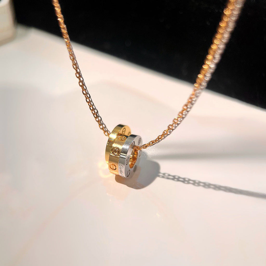 [OrnoraJewelry]LOVE 6 DIAMOND PENDANT NECKLACE