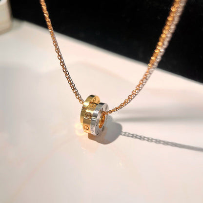[OrnoraJewelry]LOVE 6 DIAMOND PENDANT NECKLACE