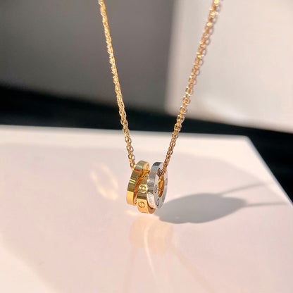 [OrnoraJewelry]LOVE 6 DIAMOND PENDANT NECKLACE