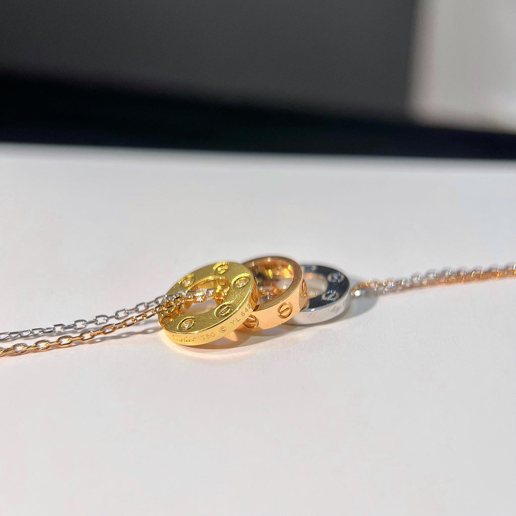 [OrnoraJewelry]LOVE 6 DIAMOND PENDANT NECKLACE
