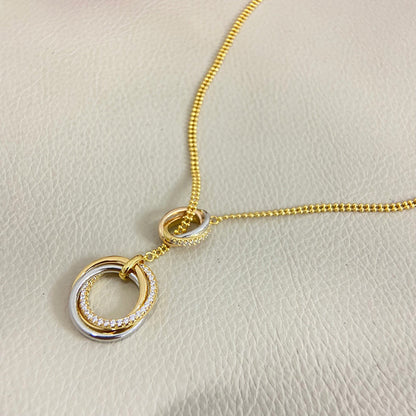 [OrnoraJewelry]TRINITY DIAMONDS NECKLACE
