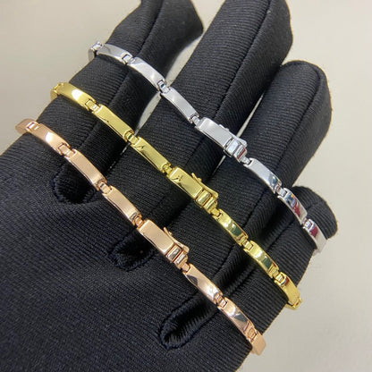 [OrnoraJewelry]PANTHERE HALF DIAMOND ON CHAIN BRACELET
