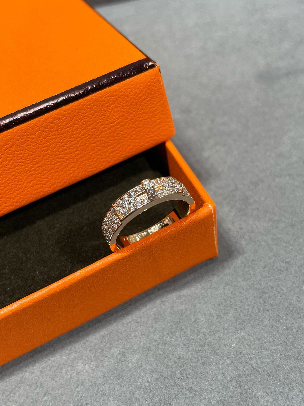 [OrnoraJewelry]KELLY PINK GOLD DIAMOND RING