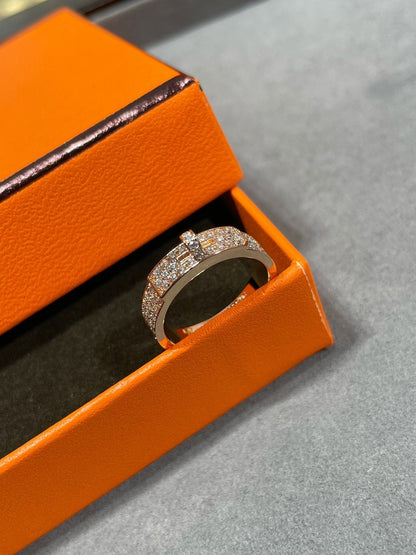 [OrnoraJewelry]KELLY PINK GOLD DIAMOND RING