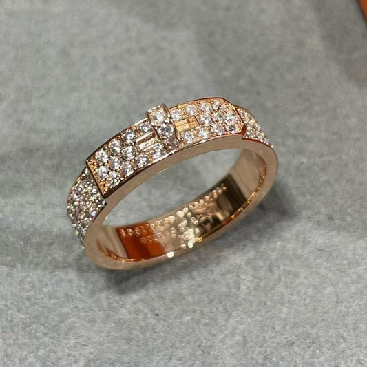 [OrnoraJewelry]KELLY PINK GOLD DIAMOND RING