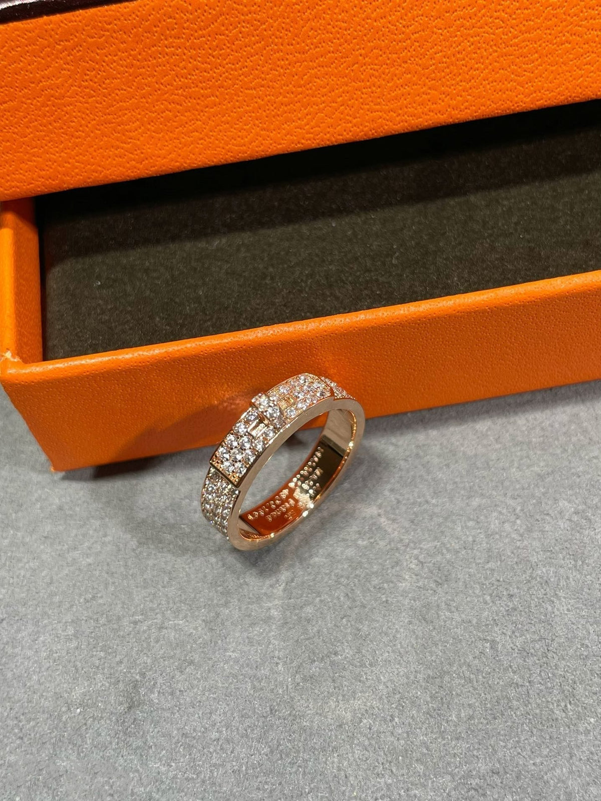 [OrnoraJewelry]KELLY PINK GOLD DIAMOND RING