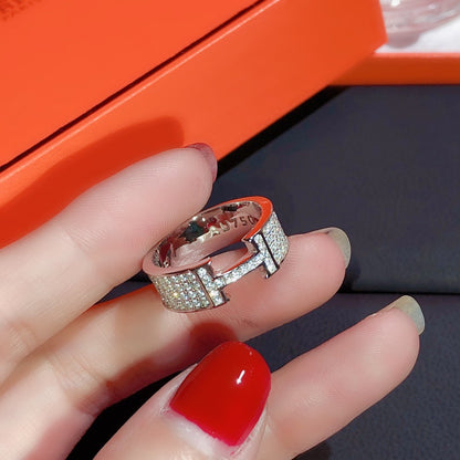 [OrnoraJewelry]H RING FULL DIAMOND
