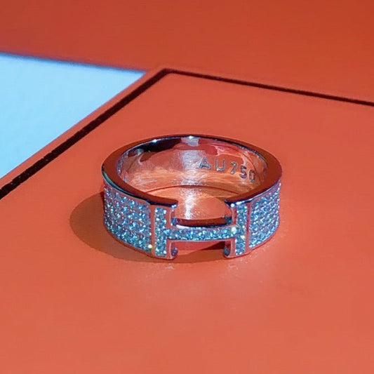 [OrnoraJewelry]H RING FULL DIAMOND