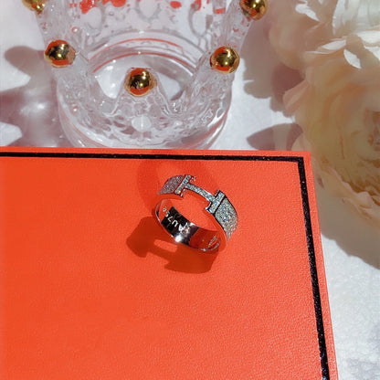 [OrnoraJewelry]H RING FULL DIAMOND