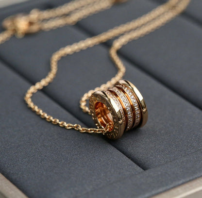 [OrnoraJewelry]ZERO 1 PINK GOLD DIAMOND NECKLACE