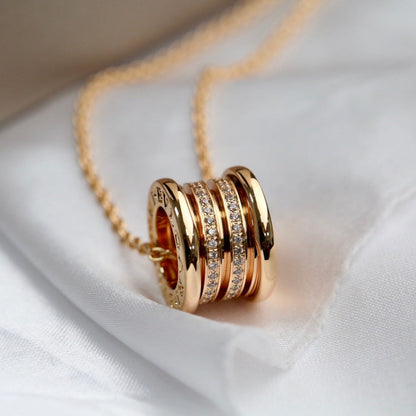 [OrnoraJewelry]ZERO 1 PINK GOLD DIAMOND NECKLACE