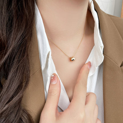 [OrnoraJewelry]BEE MINI PEDANT DIAMOND NECKLACE