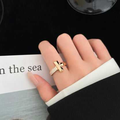 [Ornora Jewelry]T WIDE DIAMOND RING