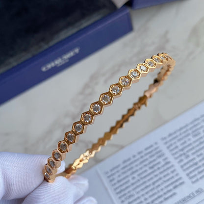 [OrnoraJewelry]BEE LOVE GOLD BRACELET FULL DIAMOND