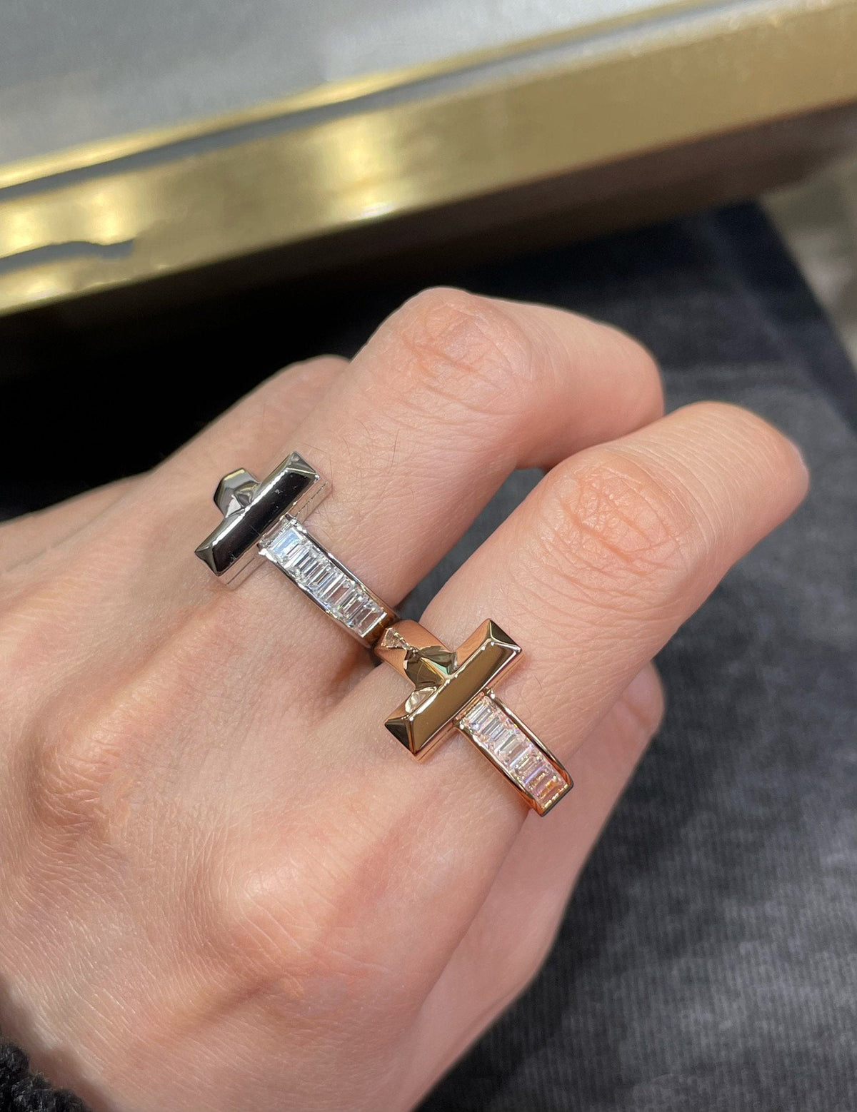 [Ornora Jewelry]T1 WIDE 4.5MM DIAMOND RING