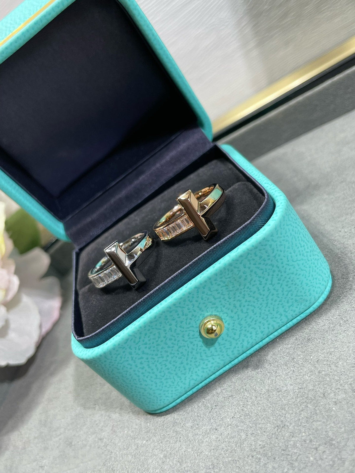 [Ornora Jewelry]T1 WIDE 4.5MM DIAMOND RING