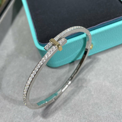 [Ornora Jewelry]EDGE DIAMOND GOLD SILVER BRACELET
