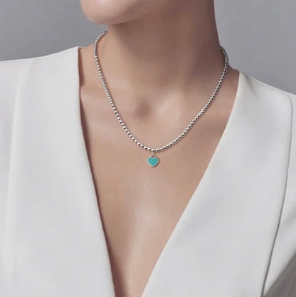 [Ornora Jewelry]RETURN TO TIF SILVER BEAD NECKLACE