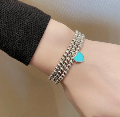 [Ornora Jewelry]RETURN TO TIF SILVER BEAD NECKLACE