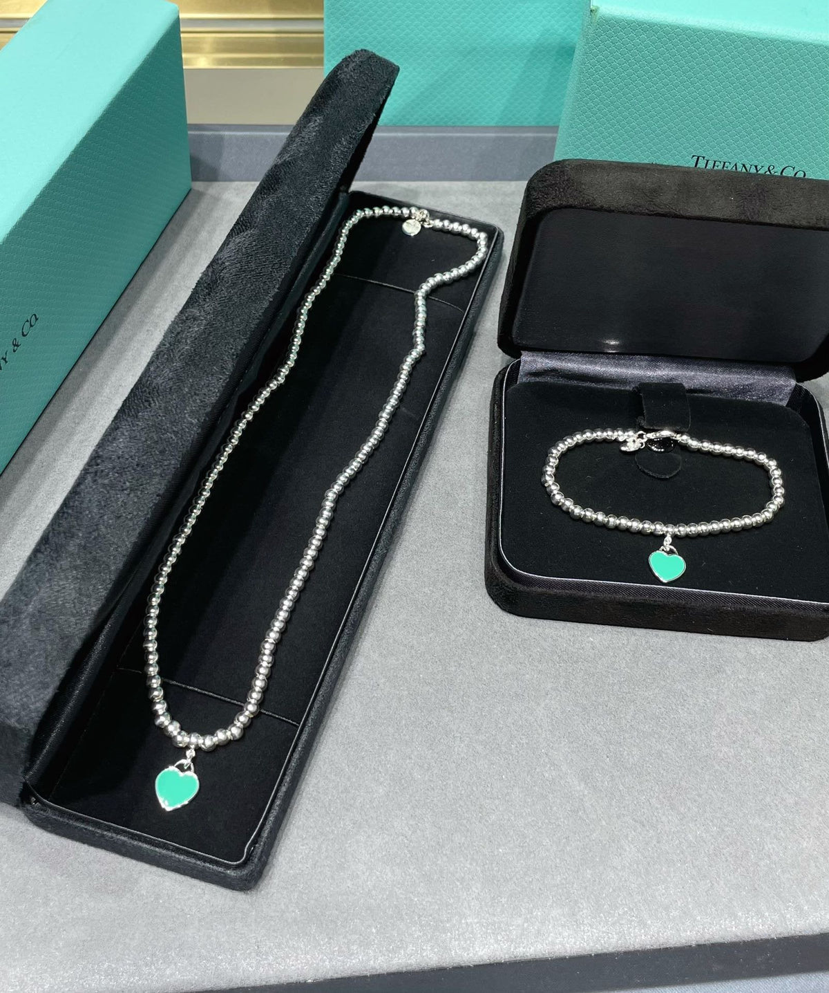 [Ornora Jewelry]RETURN TO TIF SILVER BEAD NECKLACE