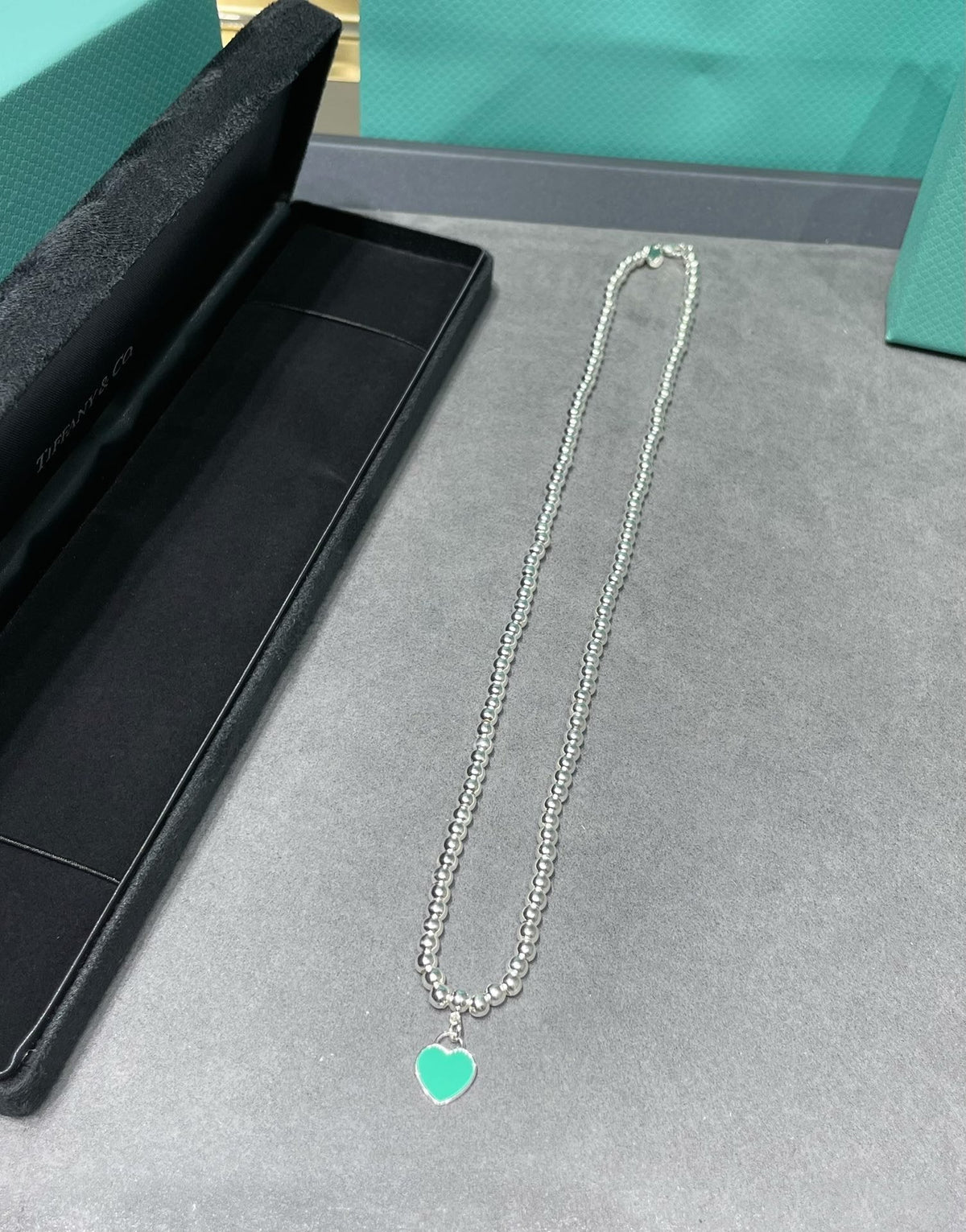 [Ornora Jewelry]RETURN TO TIF SILVER BEAD NECKLACE