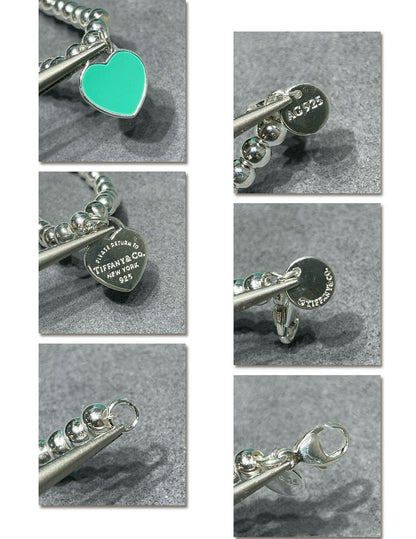 [Ornora Jewelry]RETURN TO TIF SILVER BEAD NECKLACE