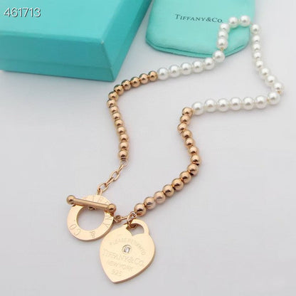 [Ornora Jewelry]RETURN TO TIF HEART TAF BEAD PEARL BRACELET