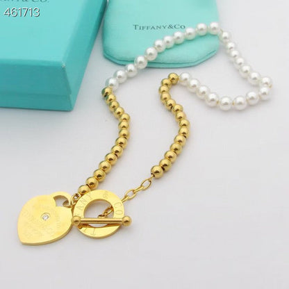 [Ornora Jewelry]RETURN TO TIF HEART TAF BEAD PEARL BRACELET