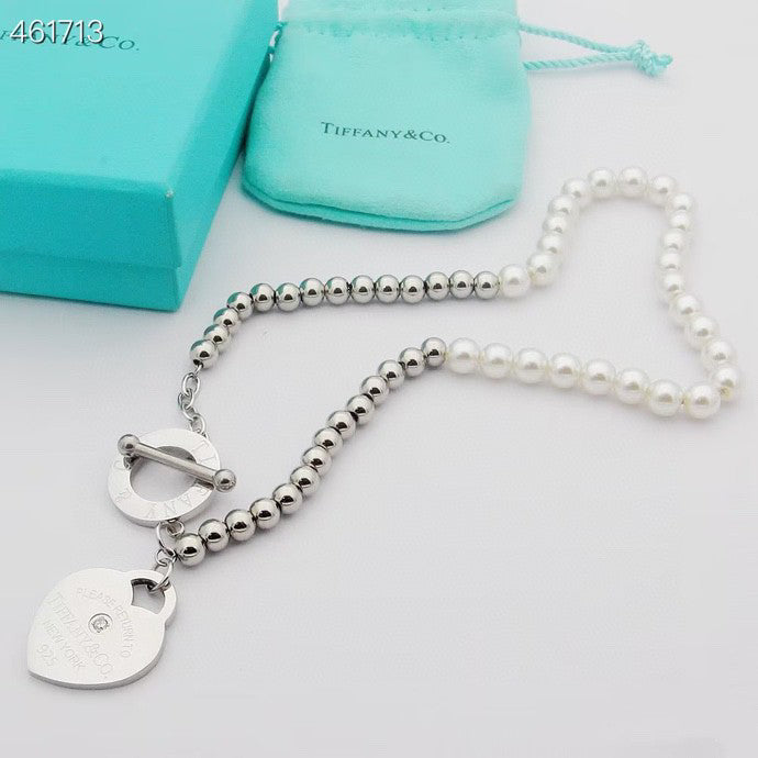 [Ornora Jewelry]RETURN TO TIF HEART TAF BEAD PEARL BRACELET